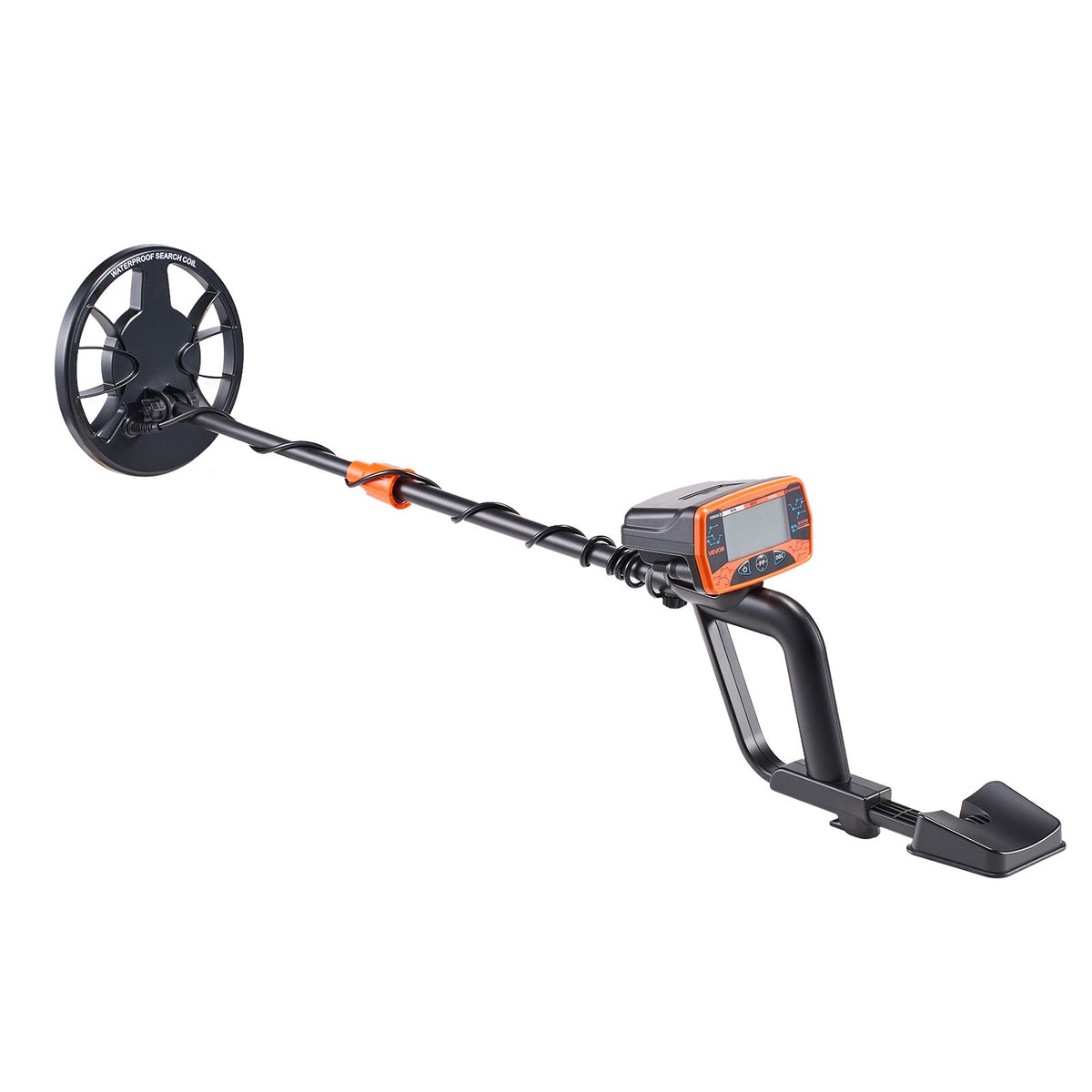 VEVOR Metal Detector for Adults, 8", Professional High Accuracy Gold Detector, IP68 Waterproof Search Coil with Display, Headphones, 3 Modes, Adjustable Length, for Detecting Gold Treasure Hunting - DPJSTCQJB8INL7VXF001V9 - view 10