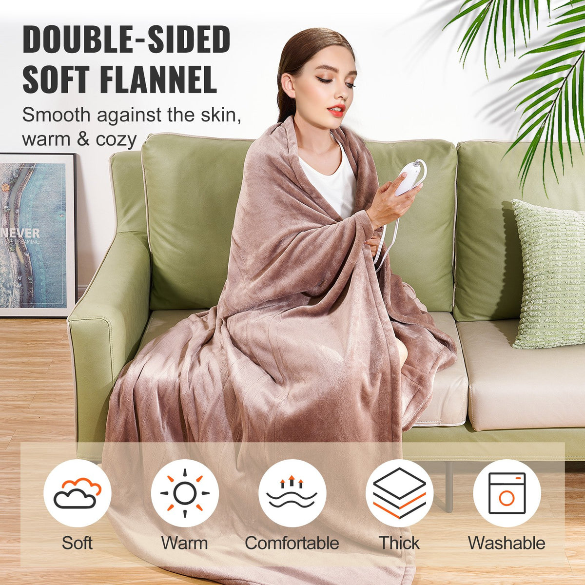 VEVOR Electric Blanket - Select Your Configuration - DRTG100X90SMCOXUSV1 - view 3