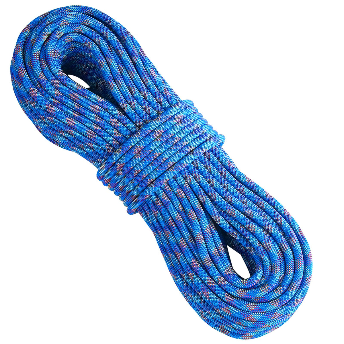 VEVOR 10.2mm Dynamic Climbing Rope, 60M(197ft) Outdoor Rock Climbing Rope 25KN Breaking Tension, Stretchable Fiber Rope with Steel Snap Hooks for Escape, Rappelling, Fire Rescue, Blue - DSDLS197YC10KNO0JV0 - view 10