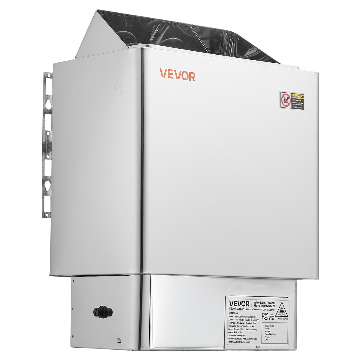 VEVOR Sauna Heater, 9KW 240V Electric Sauna Stove, Dry Steam Bath Saunas Stove with Pre-Drilled Bracket, Fit 317.8 to 459 CU.FT Saunas Rooms, Steam Bath Stoves for Home, Commercial, Leisure Venues - DSSNL9KWWKBX94U58001V4 - view 10