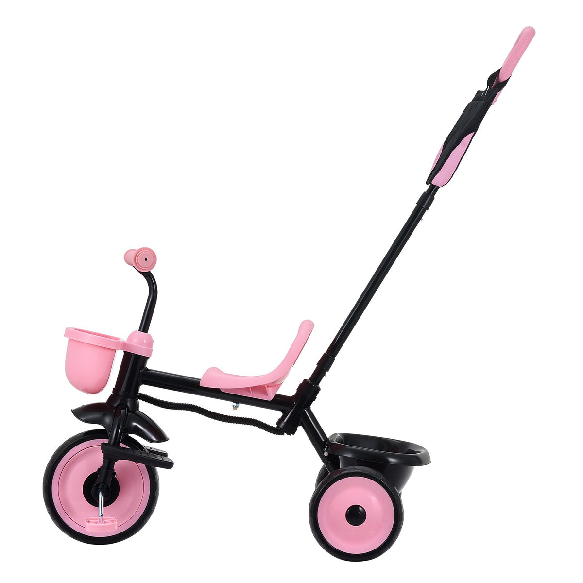 VEVOR Toddler Tricycle & Stroller for 18 Months to 5 Year Old, Kids Trike with Parent Push Handle, Adjustable Seat & Storage for Outdoor Play, Tricycle for Toddlers, Birthday Toy for Boys and Girls - DSTGBDDPHLLBNEG56001V0 - view 10