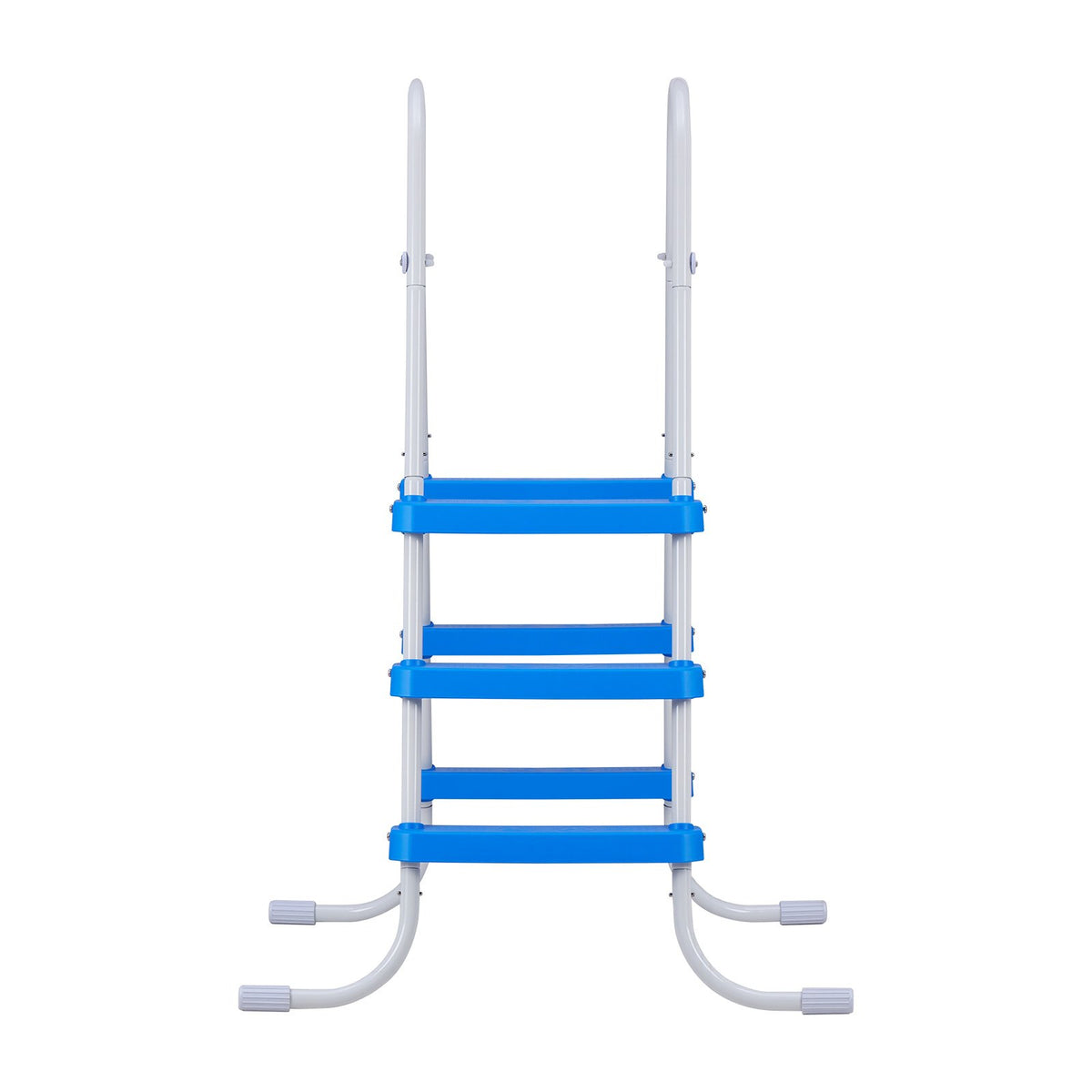 VEVOR Above Ground Pool Ladder, 3-Step Steel A-Frame Swimming Pool Stairs for 36 in High Wall, 300 lbs Capacity Entry/Exit Steps with Secure Non-Slip Sturdy Wide Step, Easy Setup, White & Blue - DSYCTTGKAXBSVQR02001V0 - view 10