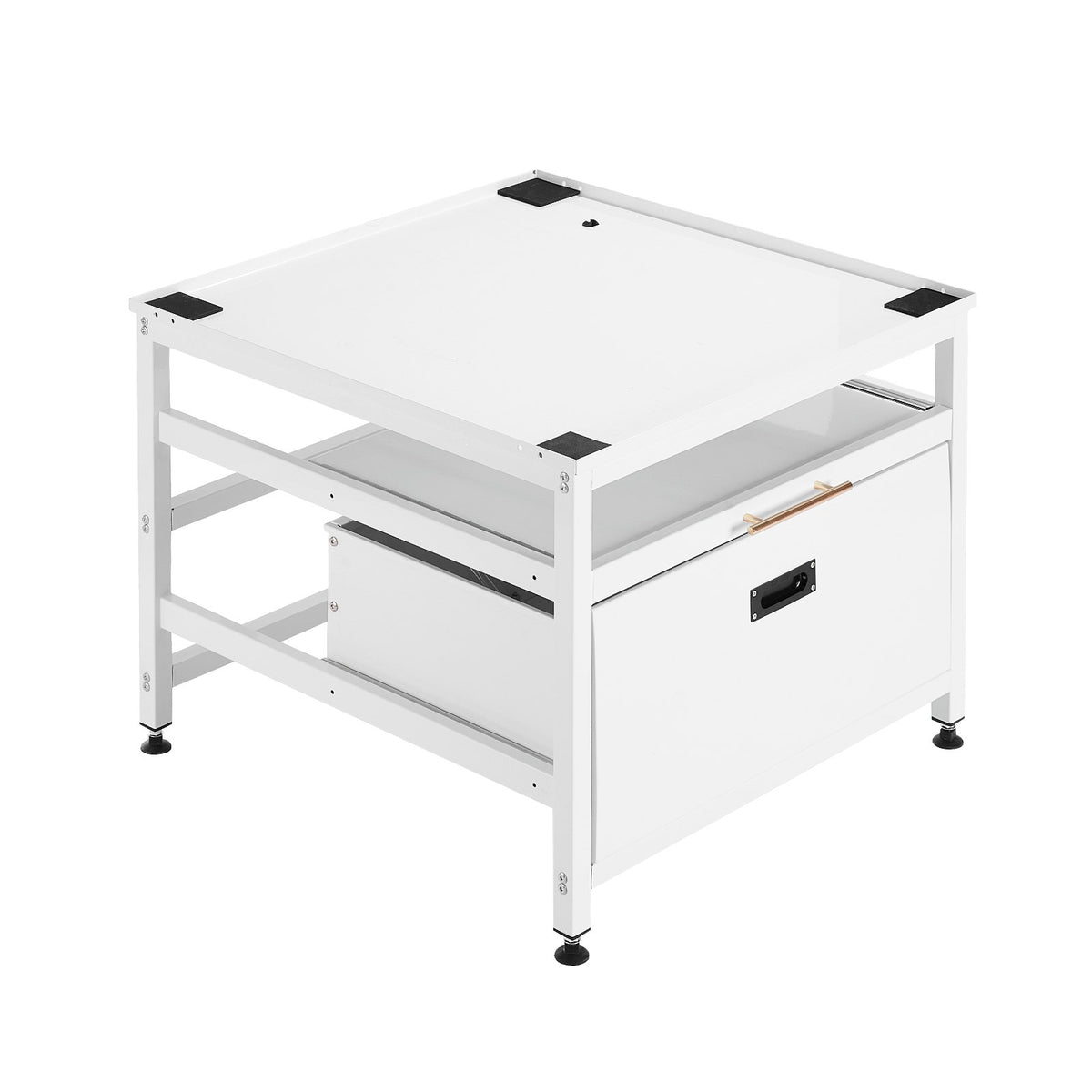 VEVOR Laundry Pedestal, 23 in Height, 29 x 29 in Washer and Dryer Pedestals with Pull-out Tray and Storage Space, 700 lbs Load Capacity, Non-Slip Feet Washing Machine Stand Universal Fit, White - DTPHCWKJ2929B1442001V0 - view 10