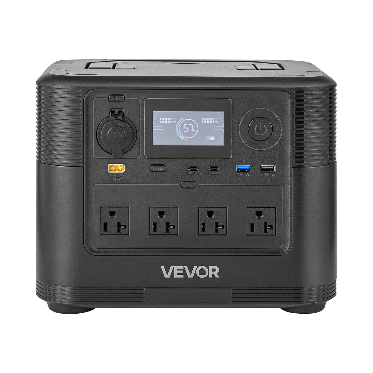 VEVOR Portable Power Station with 200W Solar Panel, 1800W Solar Generator Power Station, 1008Wh LiFePO4 Battery Backup with 9 Output Ports for for Home Emergency, Outdoor Camping, RV Travel - DXCNDYTJ1200T987R001V1 - view 10