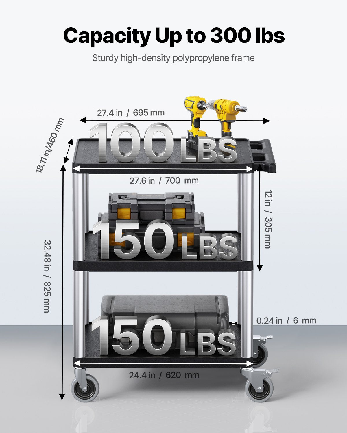 VEVOR Utility Carts - Select Your Configuration - DXSLSYTCXH3CZ9K39V0 - view 3