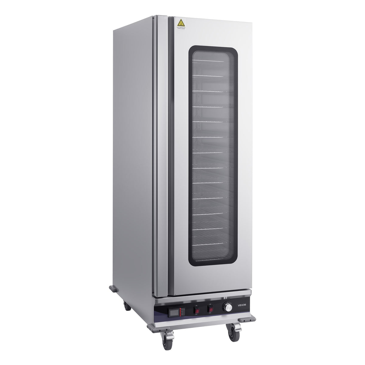 VEVOR Electric Hot Box Food Warmer, 16-Tier Commercial Warming Cabinet with Water Tray, Glass Door and Adjustable Shelves, Stainless Steel Food Warmer Cabinet, for Restaurant, Kitchen, Pizza, Chicken - DXSPBWJBXG1647XNF001V1 - view 10