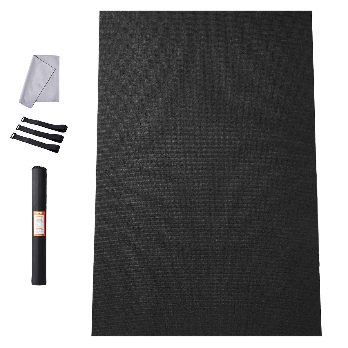 VEVOR Exercise Mat, Non Slip High Density Premium Yoga Mat, Exercise Yoga Mat for Men & Women, Fitness & Exercise Mat with Bag & Carry Strap, for All Types of Home Yoga, Pilate & Floor Workout (6x4ft) - DXYJD4YC6YC0WR5E5V0 - view 10