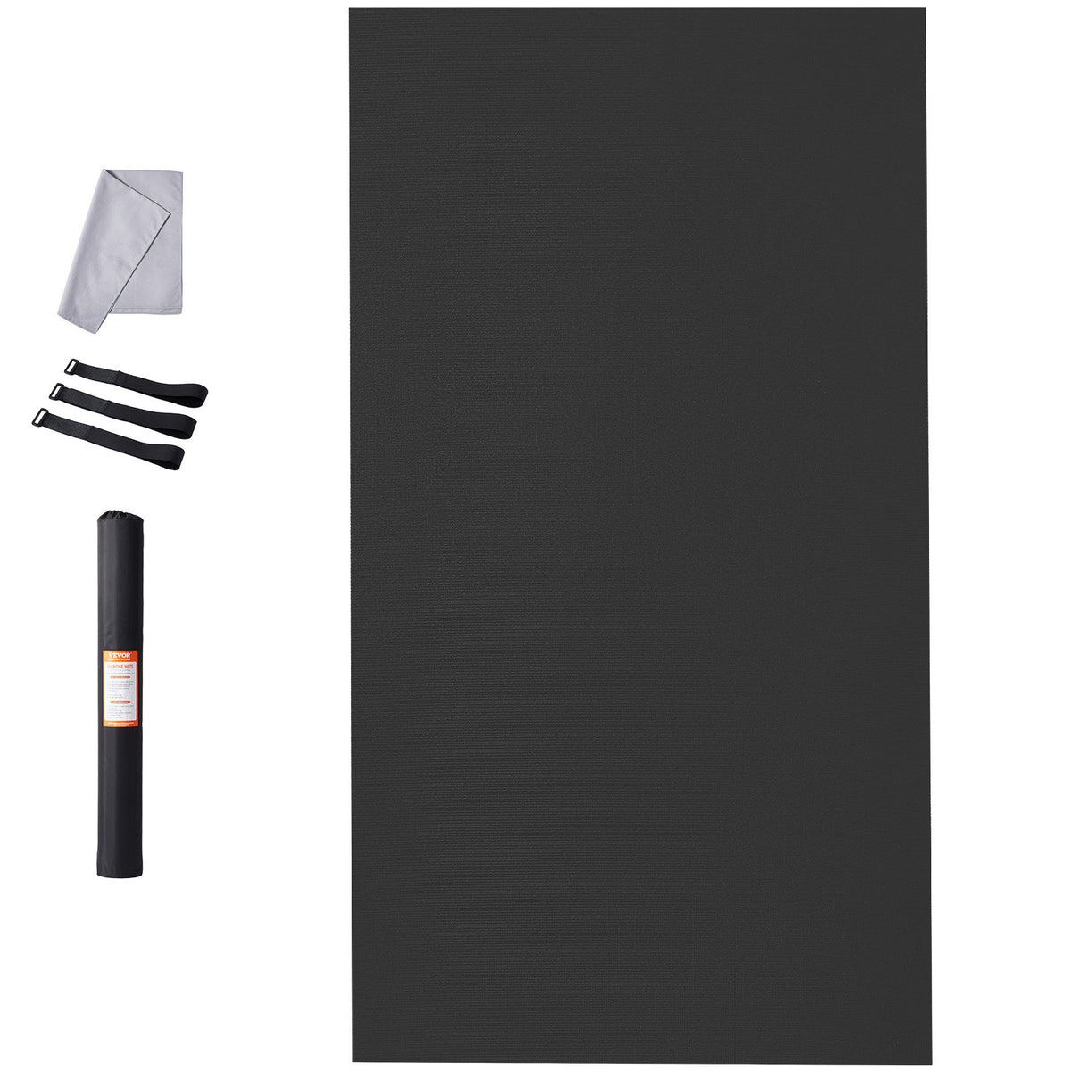 VEVOR Exercise Mat, Non Slip High Density Premium Yoga Mat, Exercise Yoga Mat for Men Women, Fitness & Exercise Mat with Bag & Carry Strap, for All Types of Home Yoga, Pilate & Floor Workout (10x6ft) - DXYJD6YC10YCV2K3FV0 - view 10
