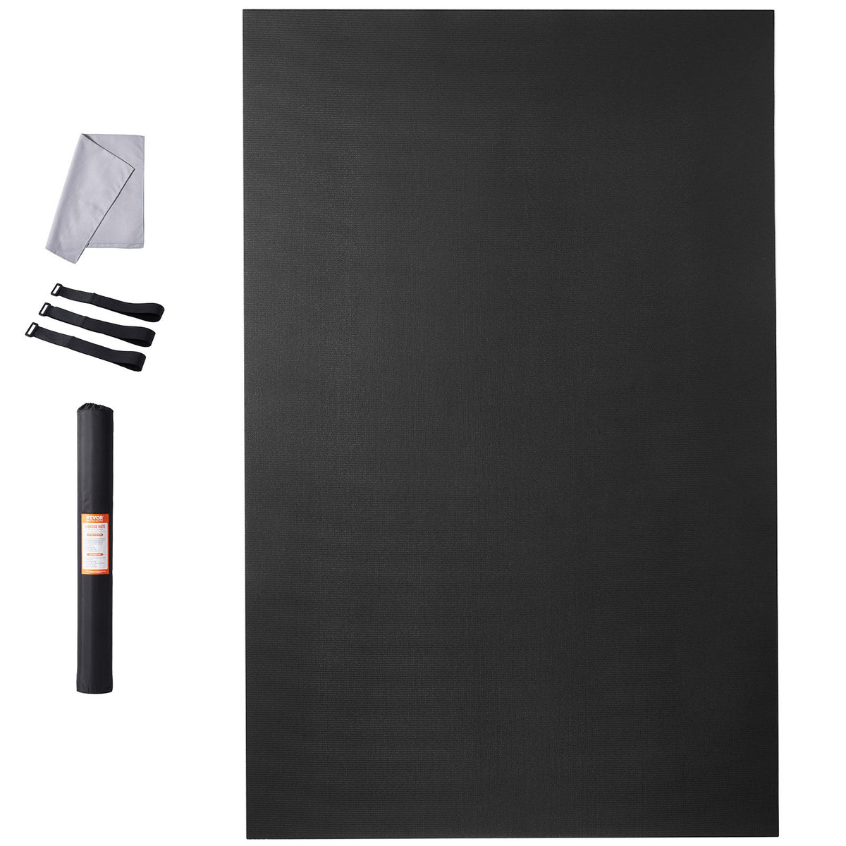 VEVOR Exercise Mat, Non Slip High Density Premium Yoga Mat, Exercise Yoga Mat for Men & Women, Fitness & Exercise Mat with Bag & Carry Strap, for All Types of Home Yoga, Pilate & Floor Workout (9x6ft) - DXYJD6YC9YC0WPD6YV0 - view 10