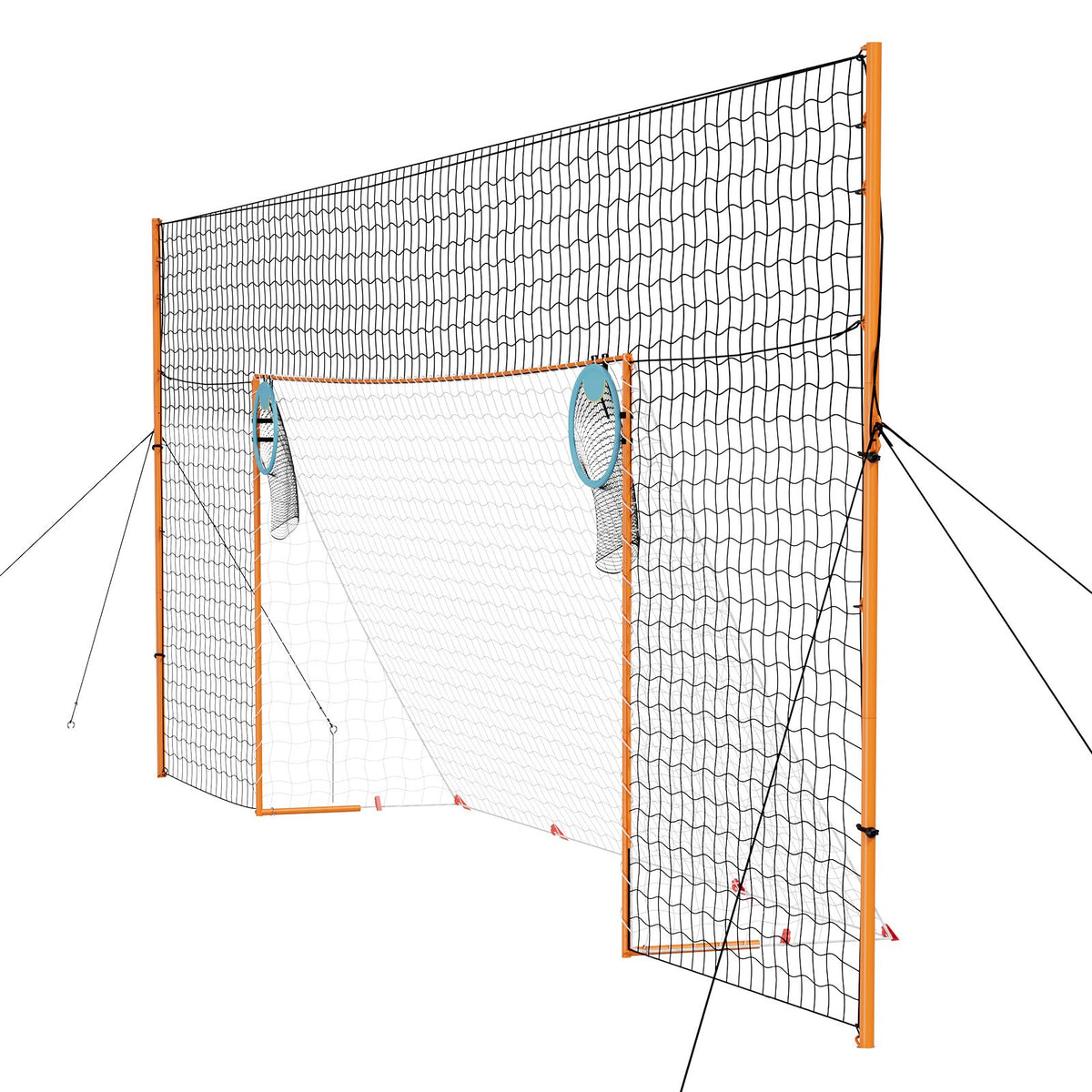 VEVOR Soccer Goal 16 x 7 FT Soccer Goal for Backyard with Iron Frame PE Net, Durable Backstop, Target Net, Ground Stakes, Ropes, for Youth & Adults, Outdoor Sports, Backyard Games, Practice Training - DZLWZQMTZ167P7RQT001V0 - view 10