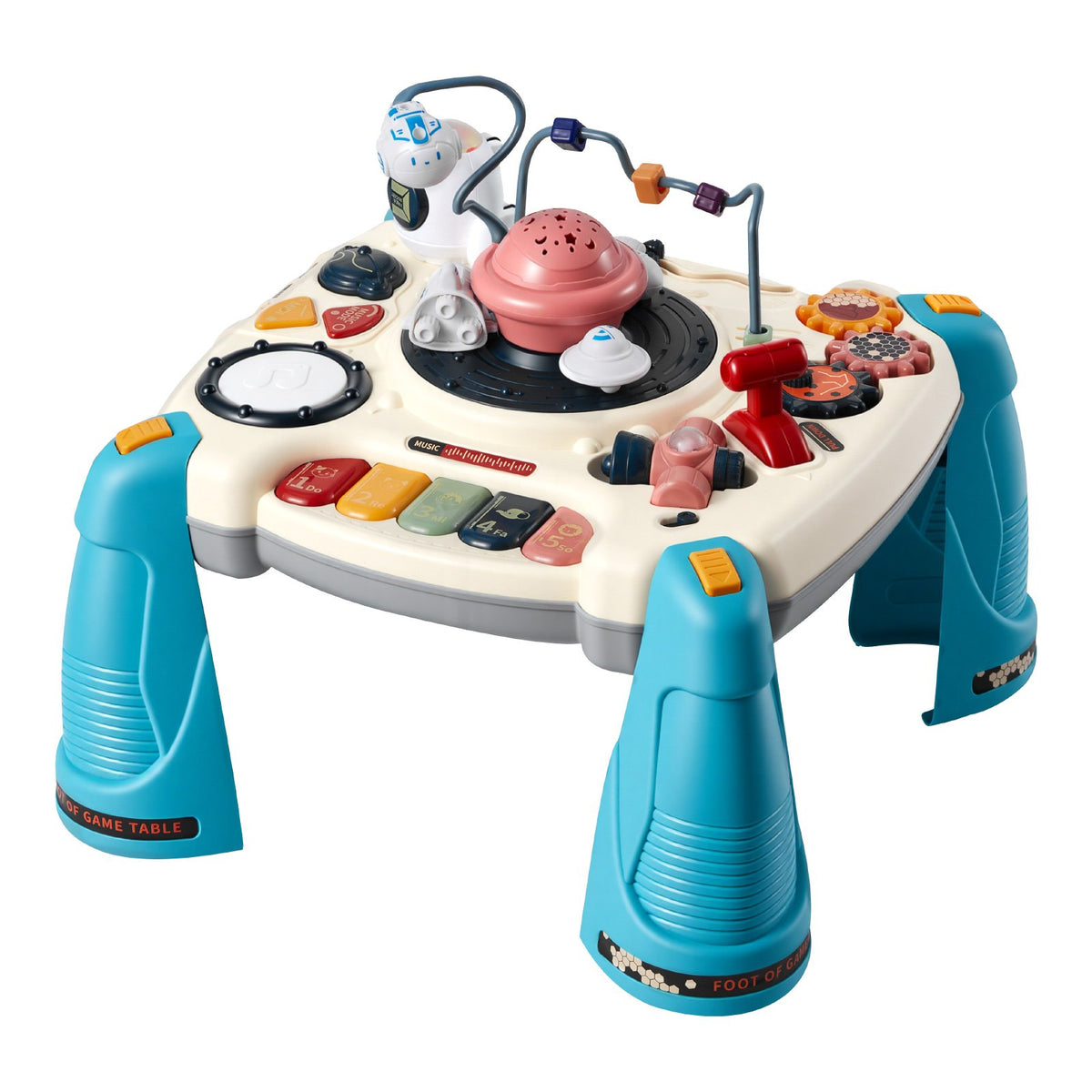 VEVOR Baby Spacecraft Musical Table Toys for 1-3 Years Old, Learning Activity Desk with Space Theme & Soft-glow Star Projector & 60+ Sound Sources, Toddler Learning Table for Kids 6+ Months - DZSGETWJXXZSJ5HHN001V9 - view 10