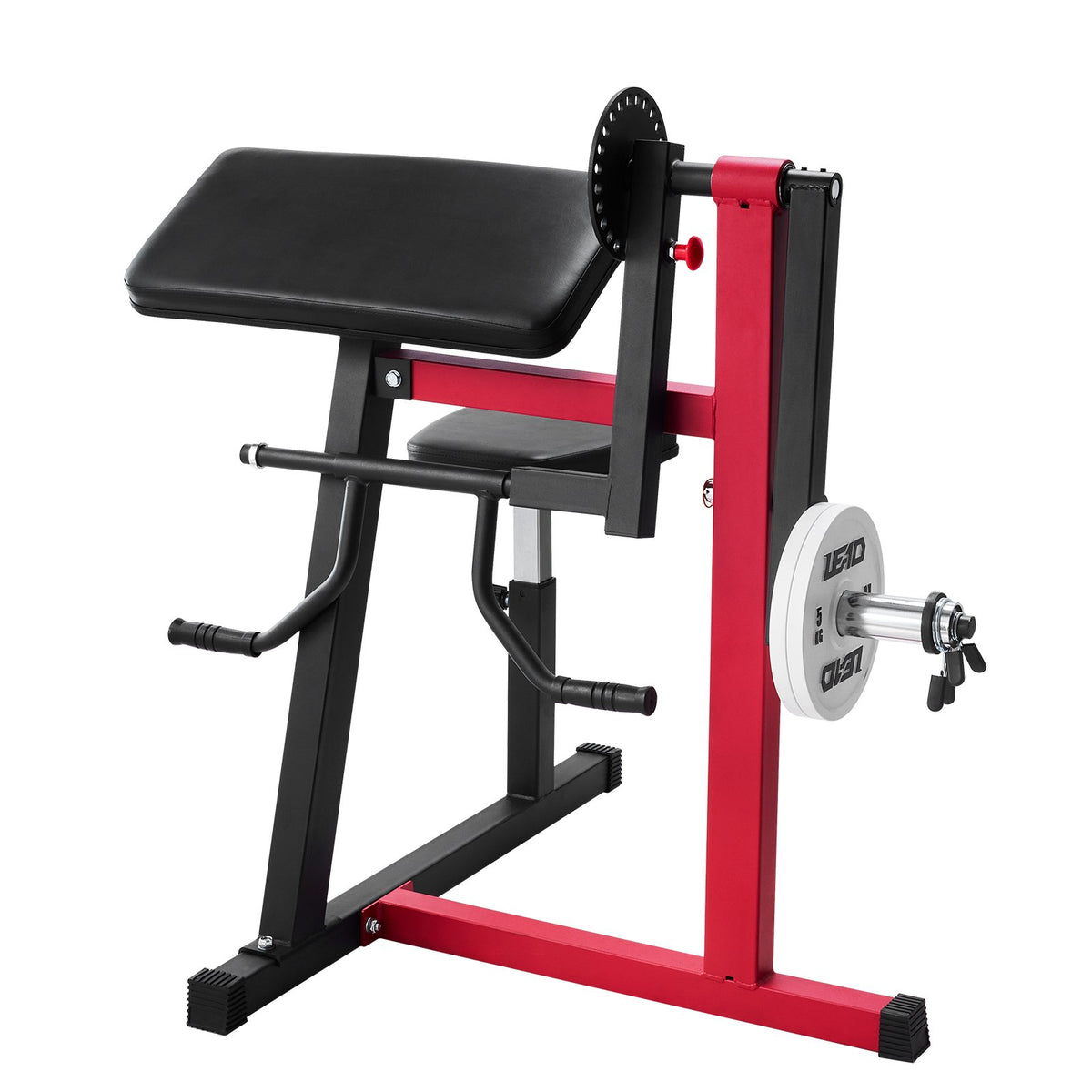 VEVOR Preacher Curl Machine, 2 in 1 Bicep Curl Machine and Triceps Extension Machine, Seated Arm Isolated Bicep Station, Strength Training Workout Weight Bench, Exercise Equipment for Home Gym - EHYMSYKDJGDCOS93AV0 - view 10