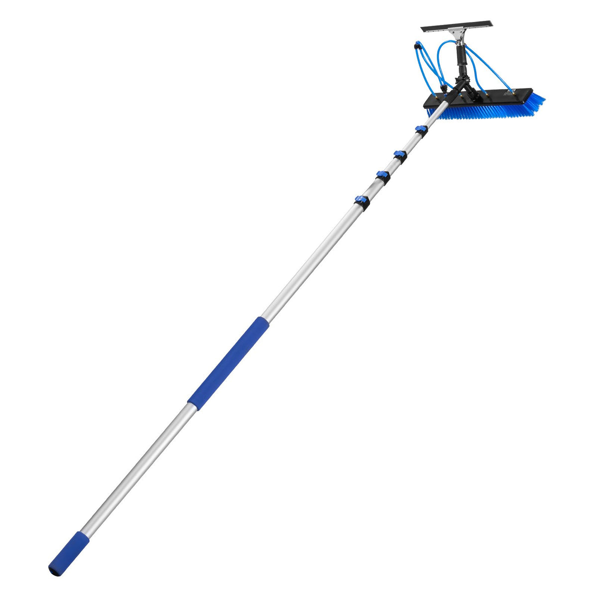 VEVOR Solar Panel Cleaning Kit, 26 ft, Water Fed Pole Kit with Cleaning Brush, Squeegee, Soap Dispenser, Extendable Aluminum Telescopic Pole, 180° Rotatable Brush Head, for Roof Mounted Solar Panels - EHYTYNDCBQJTPYVNG001V0 - view 10
