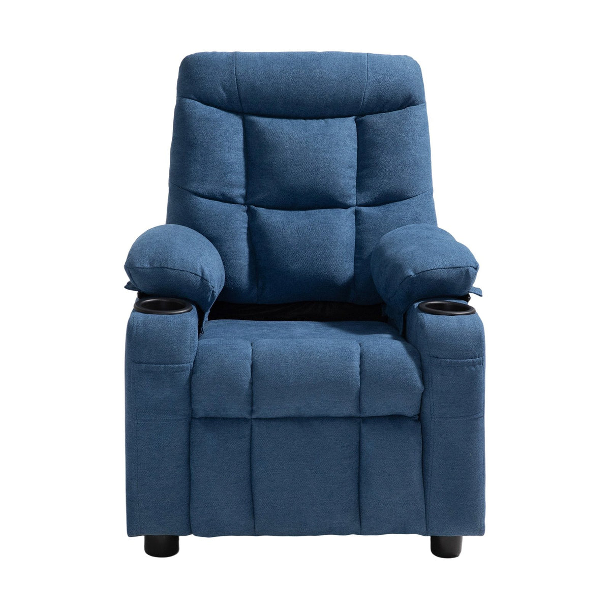 VEVOR Kids Recliner Chair, Toddler Lounger with Cup Holders & Pockets, 107° to 126° Adjustable Back, Breathable Polyester Upholstery Reclining Sofa with Foot-rest, for Boys and Girls, Children (Blue) - ETTY282634IN886FS001V0 - view 10