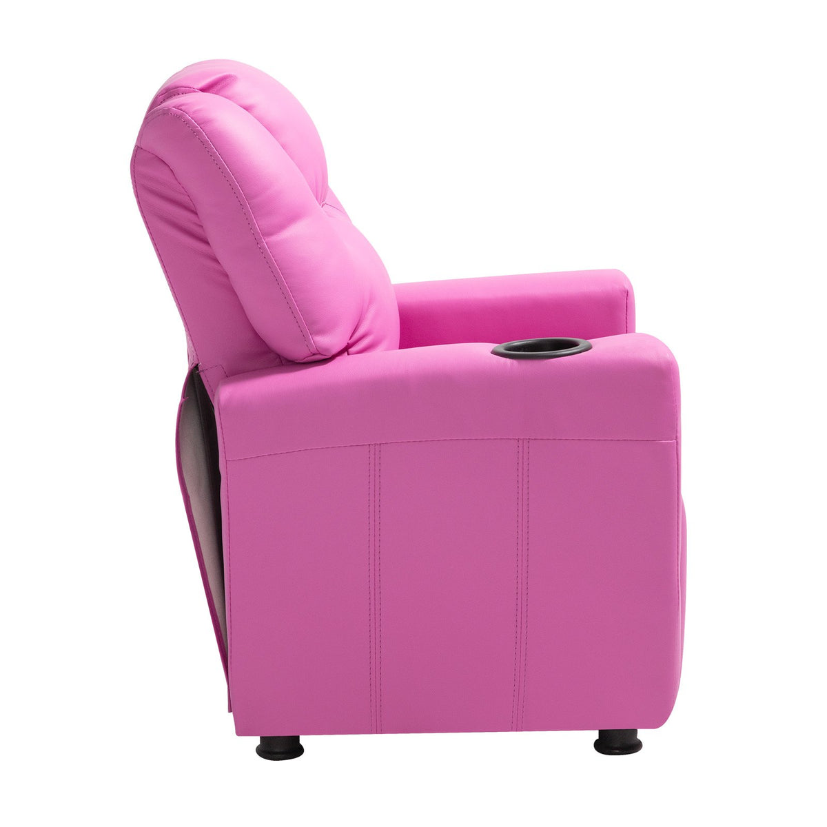 VEVOR Kids Reclining Chair, Toddler Recliner with Cup Holder, 101° to 121° Adjustable Backrest, Easy-to-Clean PU Leather Recliner Couch with Footrest, 90 lbs Load, for Boys & Girls, Children (Pink) - ETTYPGKFHS21PI6YW001V0 - view 10