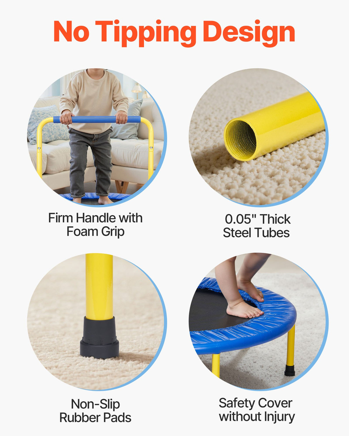 VEVOR Kids Trampoline - Select Your Configuration - ETYXBC3YCYXBM625VV0 - view 3