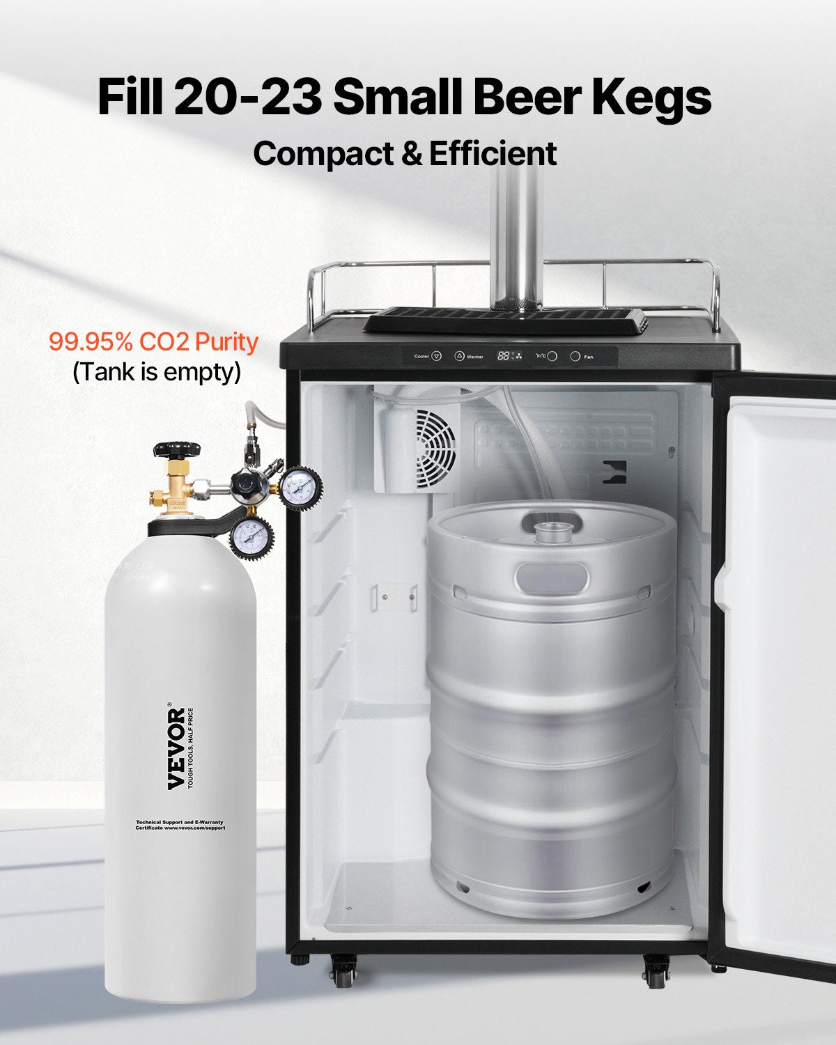 VEVOR Aluminum Cylinder - Select Your Configuration - EYHTQGL20LBS20MH7V0 - view 3