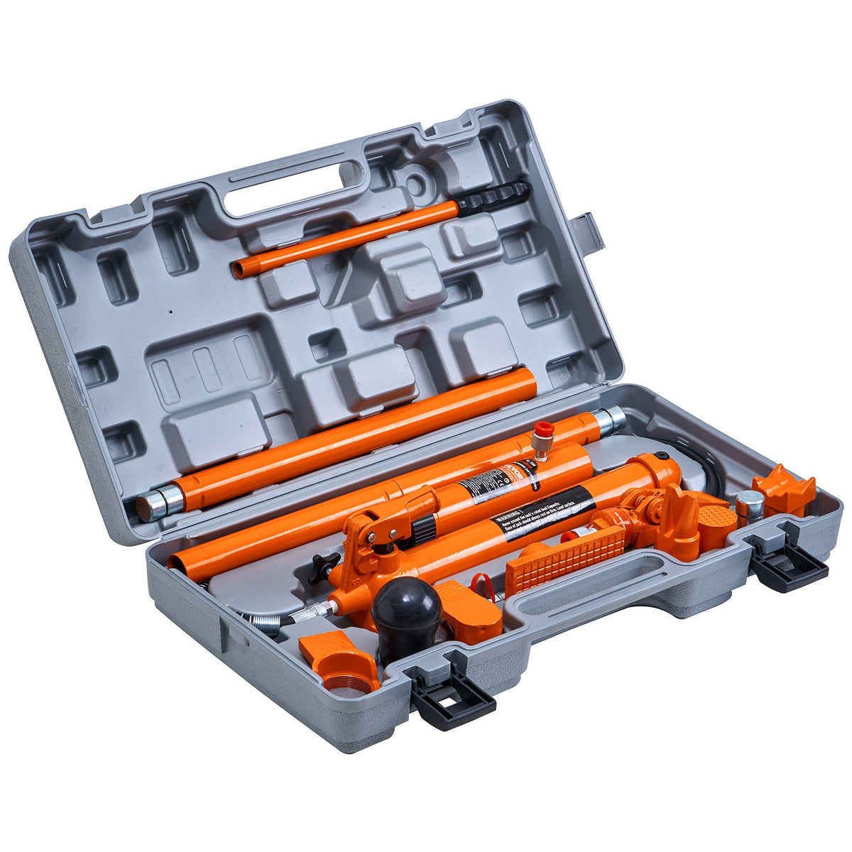 VEVOR 10 Ton Porta Power Kit, Portable Hydraulic Jack with 4.6 ft/1.4 m Oil Hose, Auto Body Frame Repair Kit with Storage Case for Car Repair, Truck, Farm - F10TPAPUNBR70YJJIV0 - view 10