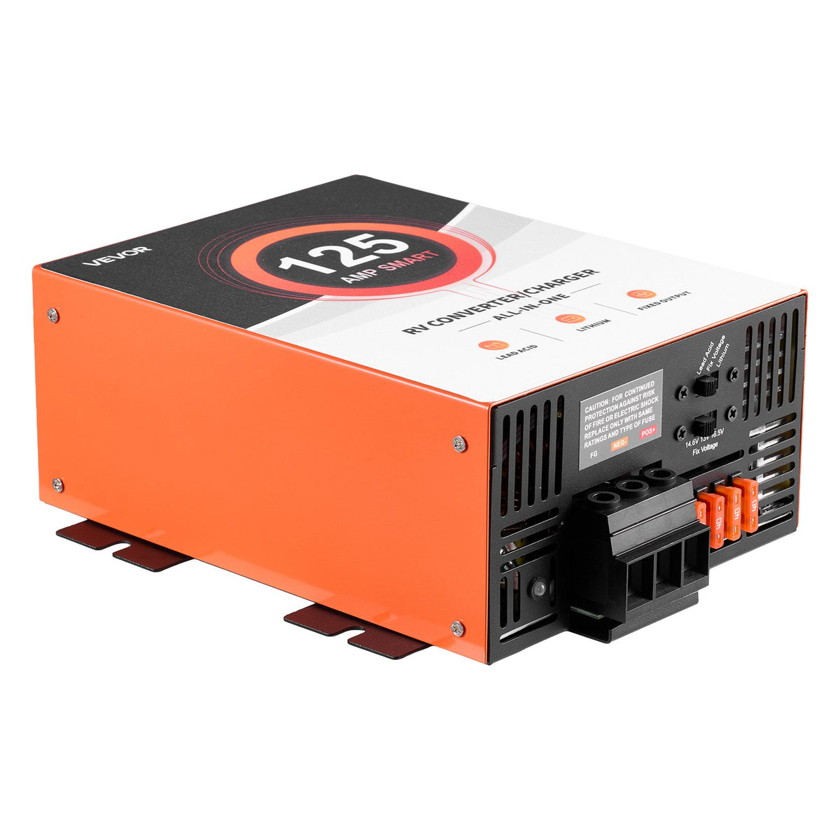 VEVOR RV Power Converter, 125 Amp, 110V AC to 12V DC RV Converter Battery Charger, Multi Stage Smart Charging, 13V to 16.5V Operating Range, Compatible with Lithium & Lead Acid Battery, for Camper - FCZLQTMS125AY08B0001V1 - view 10