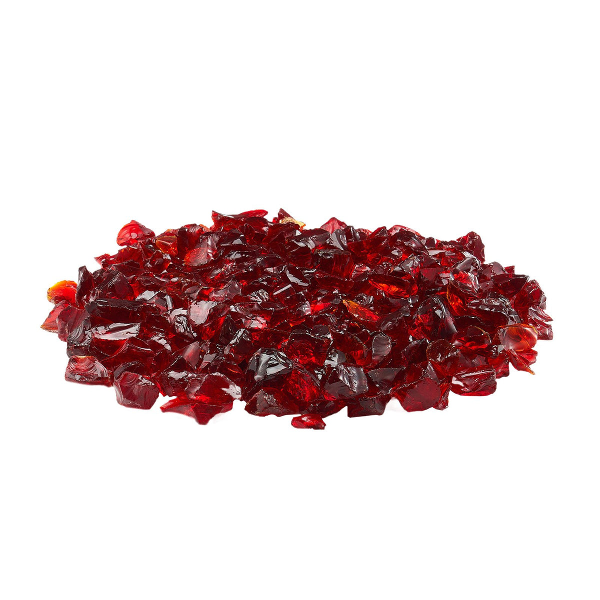 VEVOR Fire Glass, 10 LBS / 4.5 KG Smokeless & High-Temperature Resistant Fireplace Rocks, 3/4-Inch / 19.05 mm Reflective Firepit Glass Rock, High Luster Stone Landscaping for Fire Pit Table, Red - FHBLBLK34INCWKJPP001V0 - view 10