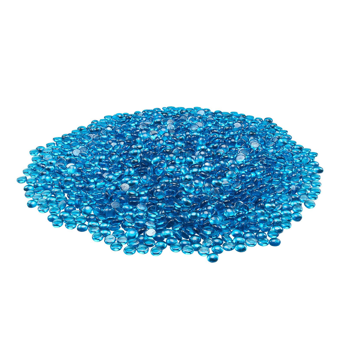 VEVOR Fire Glass, 10 lbs / 4.5 kg High-Temperature Resistant Fireplace Rocks, 3/4-Inch / 19.05 mm Reflective Firepit Glass Beads, High Luster Stone Landscaping for Fire Pit Table, Caribbean Blue - FHBLBYBLZ34IB63XE001V0 - view 10