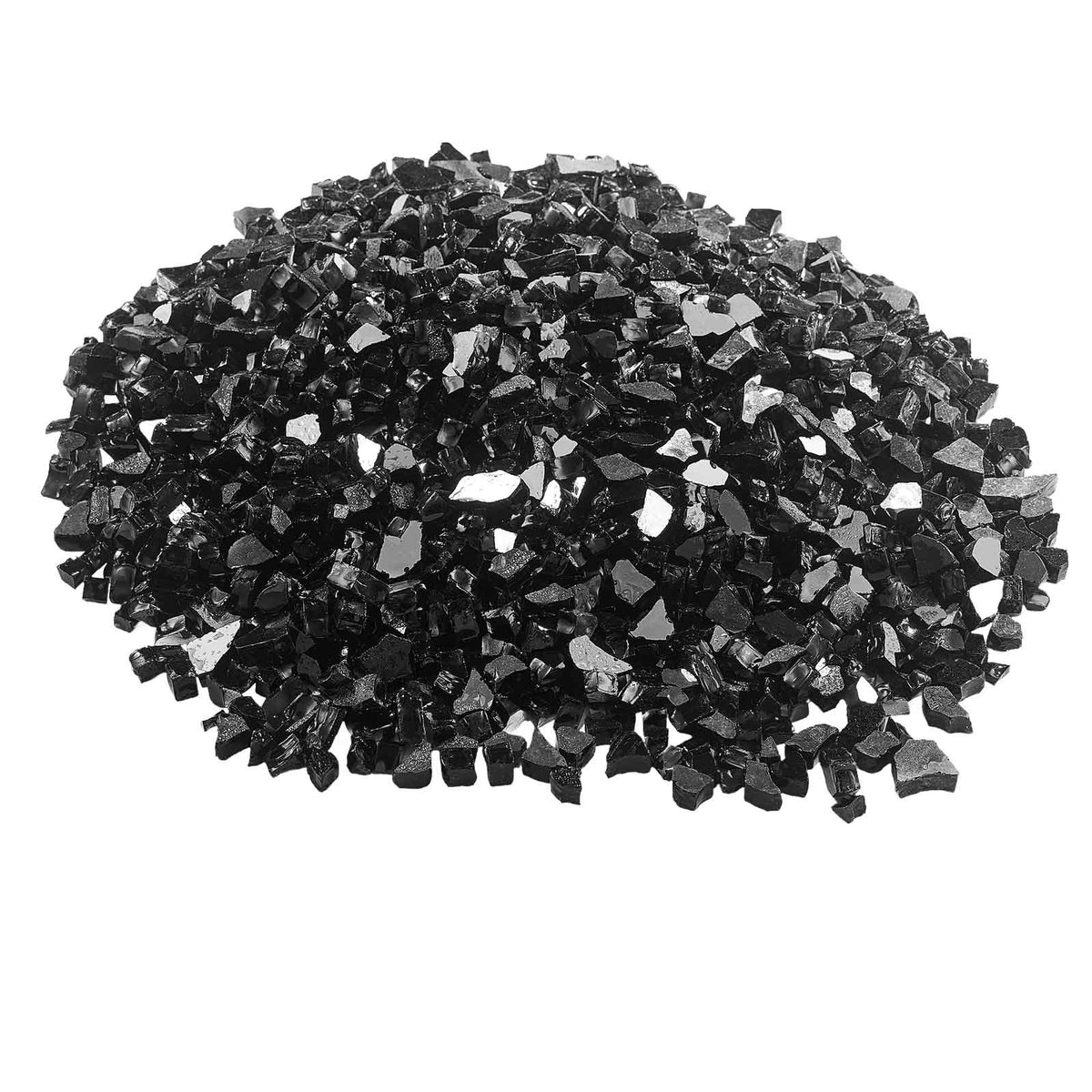 VEVOR Fire Glass, 20 LBS / 9.0 KG High-Temperature Resistant Fireplace Rocks, 1/2-Inch / 12.7 mm Reflective & Smokeless Firepit Glass Rock, High Luster Stone Landscaping for Fire Pit Table, Black - FHBLFGSGHBL14A1CJ001V0 - view 10