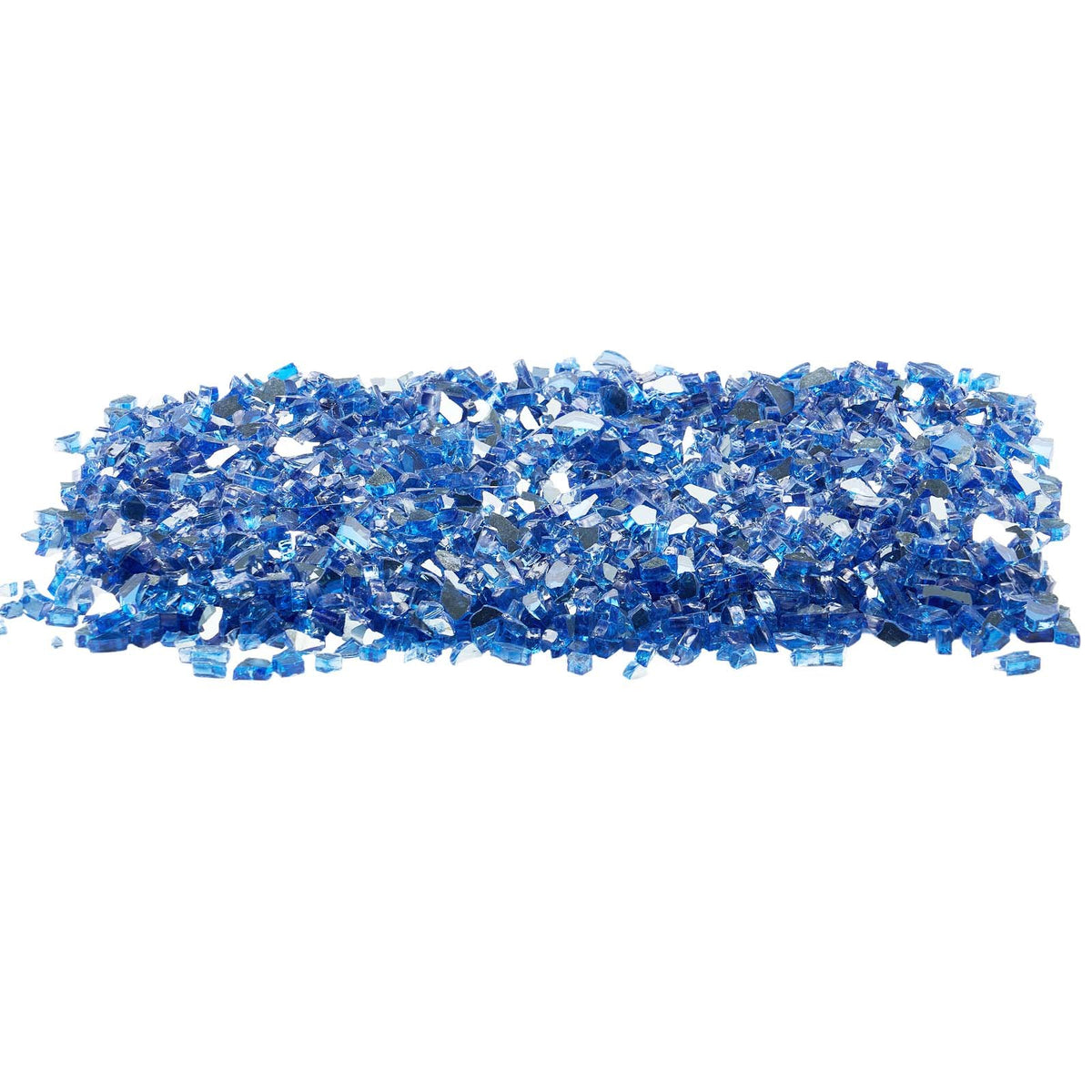 VEVOR Fire Glass, 10LBS / 4.5KG High-Temperature Resistant Fireplace Rocks, 1/4-Inch / 6.35 mm Reflective & Smokeless Firepit Glass Rock, High Luster Stone Landscaping for Fire Pit Table, Cobalt Blue - FHBLFGSGHBL18WMKI001V0 - view 10