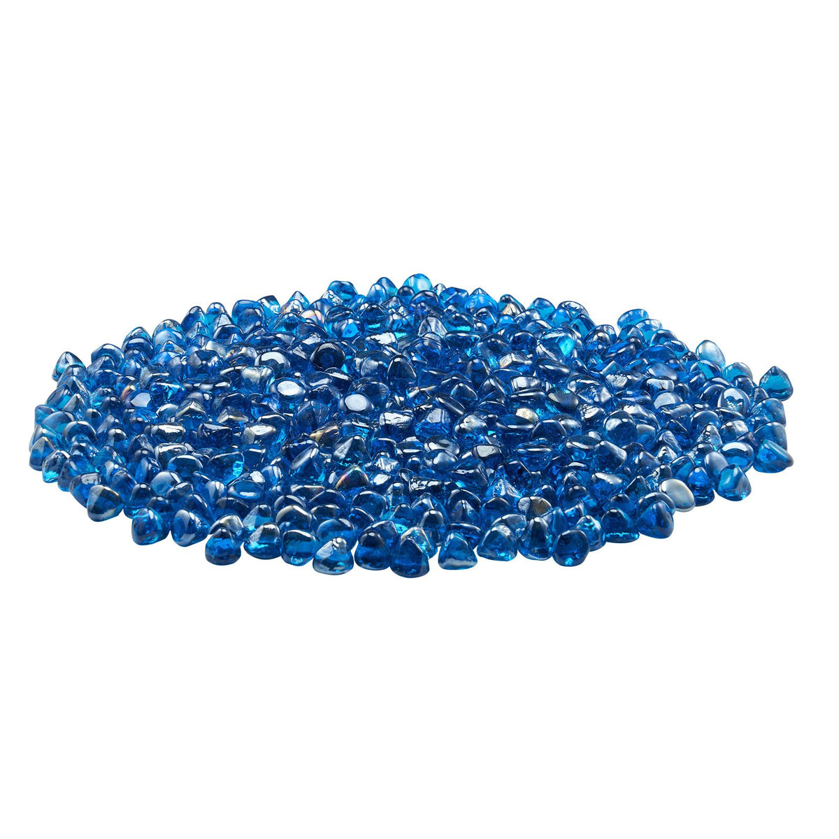 VEVOR Fire Glass, 10LBS / 4.5KG High-Temperature Resistant Fireplace Rocks, 1 Inch / 25.4 mm Reflective Firepit Glass Diamond Beads, High Luster Stone Landscaping for Fire Pit Table, Caribbean Blue - FHBLZSBLZ1IN1K0G4001V0 - view 10