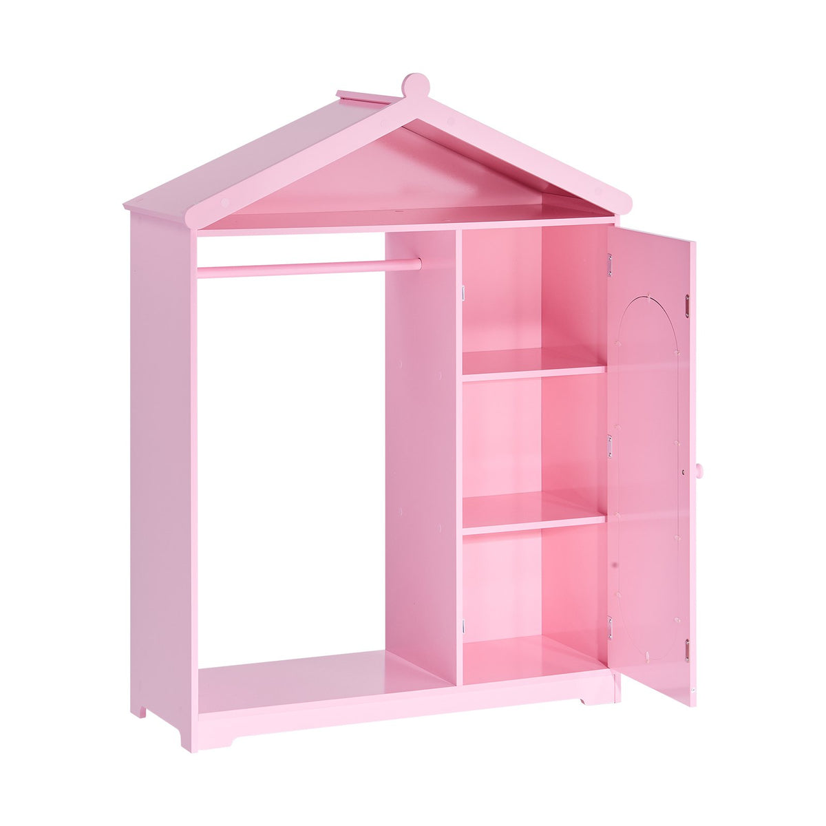 VEVOR Kids Dress Up Storage, with Mirror, Dress Up Closet, Kids Armoire Wardrobe Closet for Little Girls, Toddler Costume Organizer, Pretend Princess Storage Dresser, for Bedroom, Girls Room, Pink - FHKETZBGYCMDZEMR2001V0 - view 10
