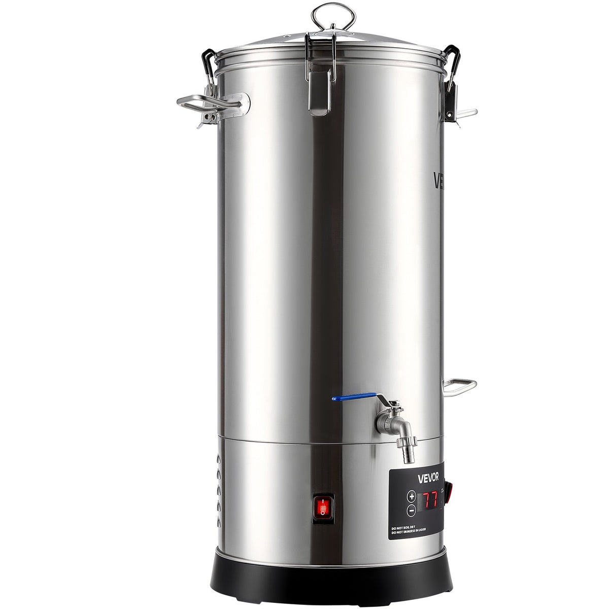 VEVOR Beer Brewing Equipment, 8 Gal/30L 304 Stainless Steel Home Beer Brewer,1500W All-in-One Home Brewing Kit with Tall strainer, Integrated Inner Barrel & Reinforced Handle