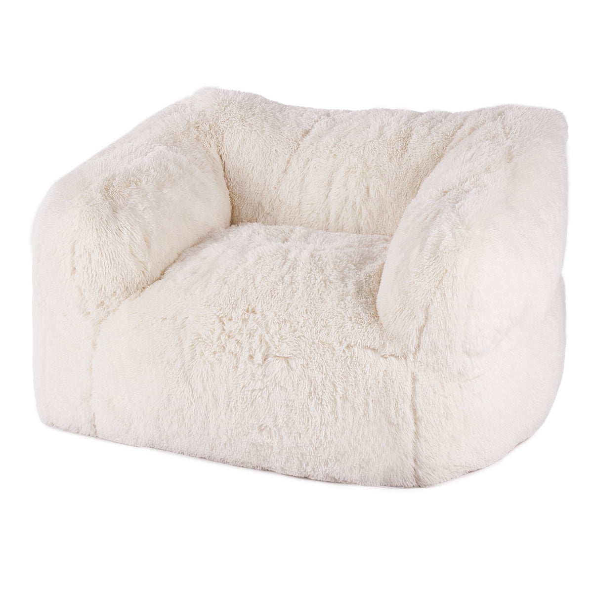 VEVOR Bean Bag Chair, BeanBag Sofa Chair with Armrests for Adults, Fluffy Plush & High-Density Foam Filling Adult Bean Bag with Zapper, Comfy Lazy Sofa Chair Ideal for Living Room, Bedroom, Beige - FSYXCRDDY454MQO2DV0 - view 10