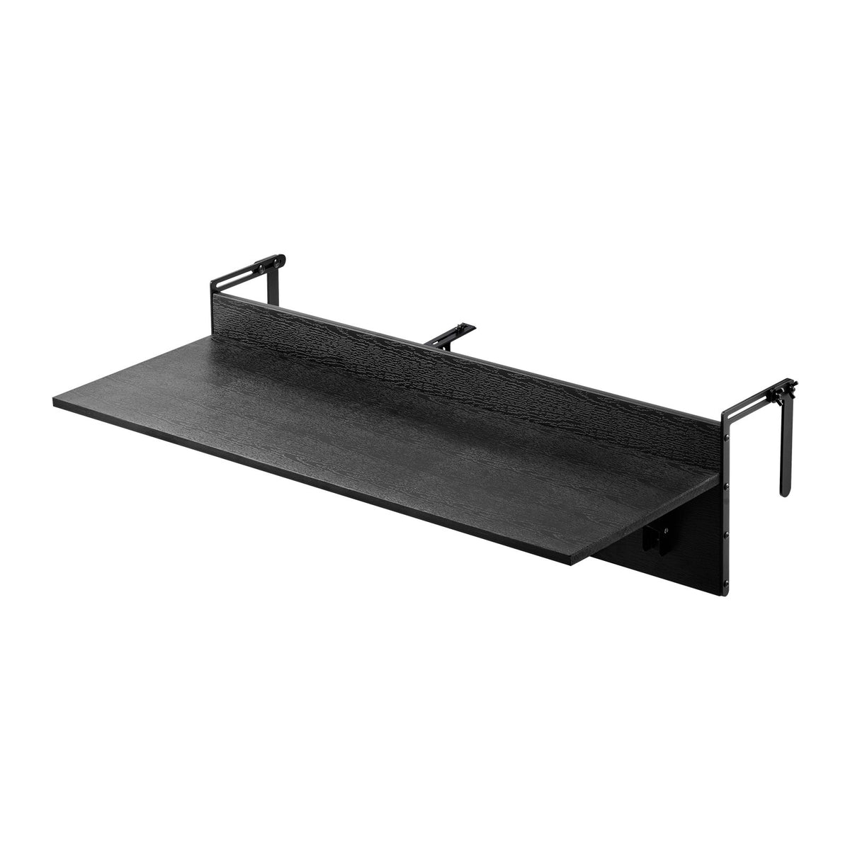 VEVOR Balcony Hanging Table, 12 x 48 in Folding Balcony Railing Table, Outdoor Balcony Bar Table for Railings, 50 lbs Loading, Fit Railing from 1" to 4.3", Serving Table for Patio & Deck - FXGZMZ12INCH0ANITV0 - view 10