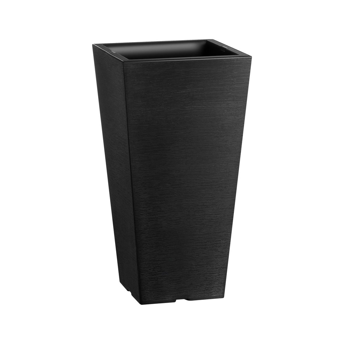 VEVOR Set of 2 Tall Outdoor Planters 22inch, Large Planters For Outdoor Indoor Plants, Black Tapered Square Front Porch Planters Flower Tree Plant Pots with Modern Design and Built-in Drainage - FZXHS22YCBDTHZU9MV0 - view 10