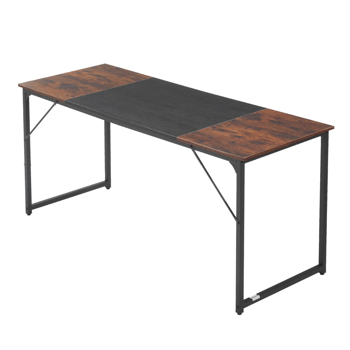 VEVOR Computer Desk, 63 Inch Office Gaming Desk for Home Office, Writing Study Work Modern Simple Table with Metal Frame for Large Legroom, Rustic Brown and Black - GDJXBGZJYK63FSQPC001V0 - view 10