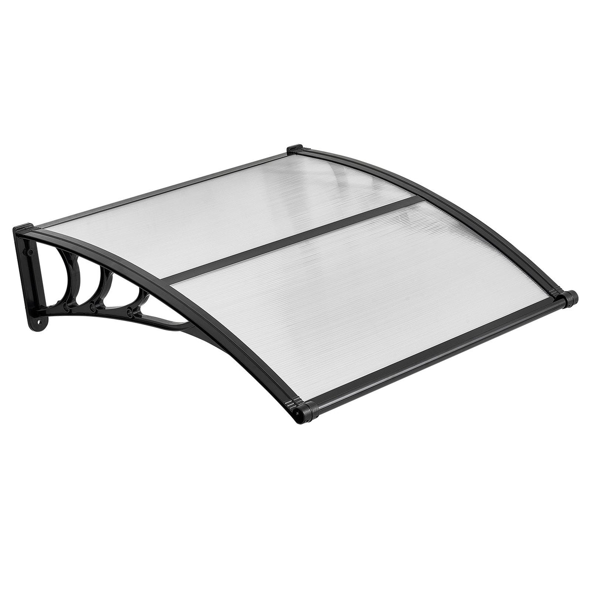 VEVOR Awnings for Door Entrance, 38 x 40 in, Exterior Front Door Window Awnings with Drainage & ABS Bracket, Rain Snow Sun Protection, Overhang Polycarbonate Door Canopy for Porch Patio, Clear - GDSZYP4040YCGPQDX001V0 - view 10