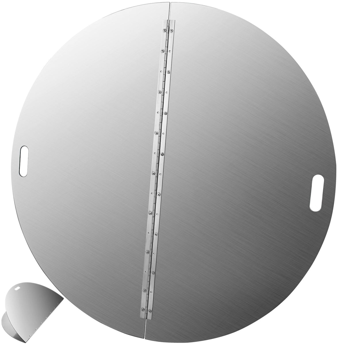 VEVOR 40 in Nominal Round Fire Pit Lid, 430 Stainless Steel, Folding - detail 2