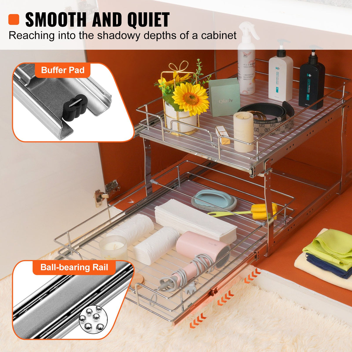 VEVOR Pull-Out Organizers - Select Your Configuration - HGS220W21D15HSW3PV0 - view 3