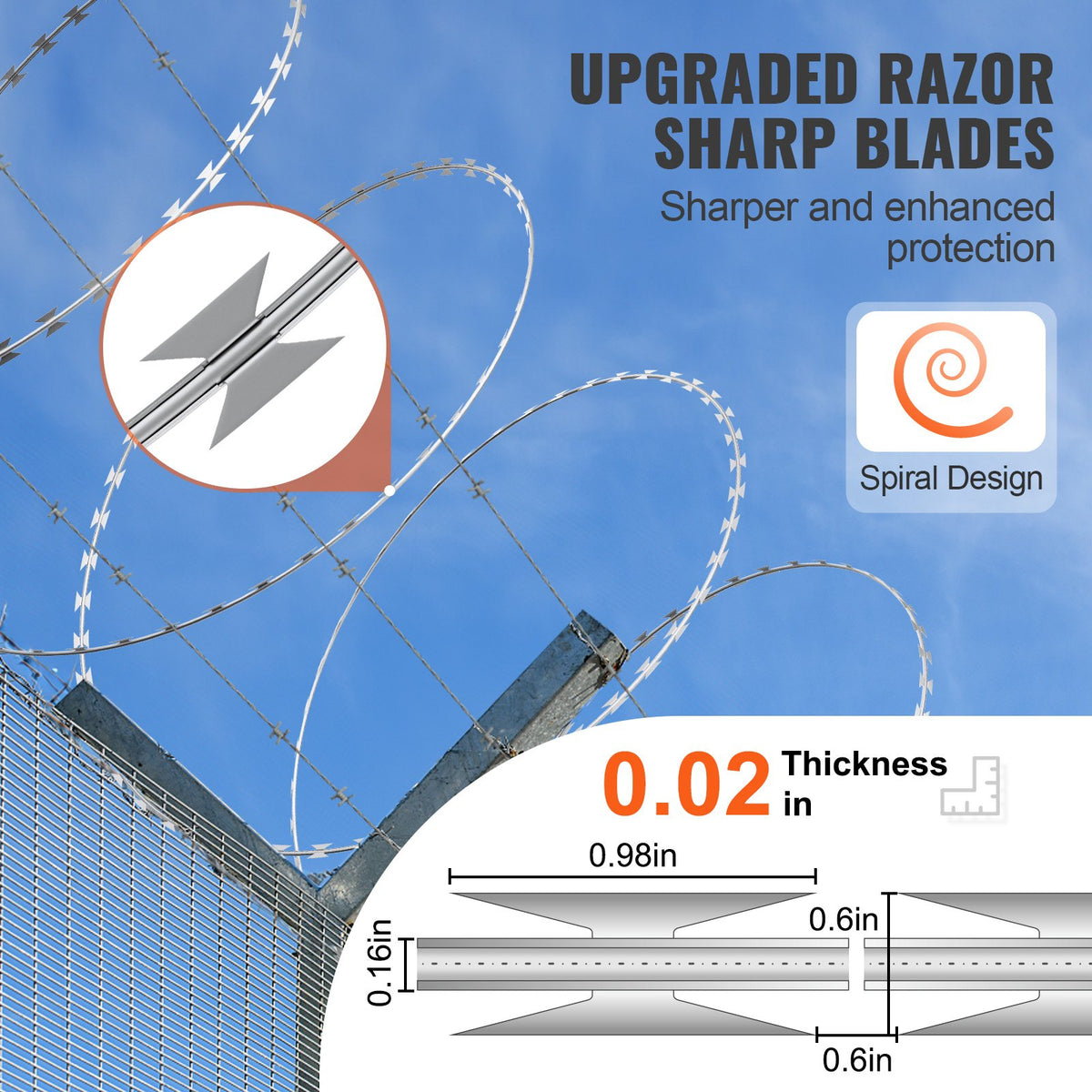 VEVOR Barbed Wire Fences - Select Your Configuration - JSSWDPCS147Y2YB2OV0 - view 3