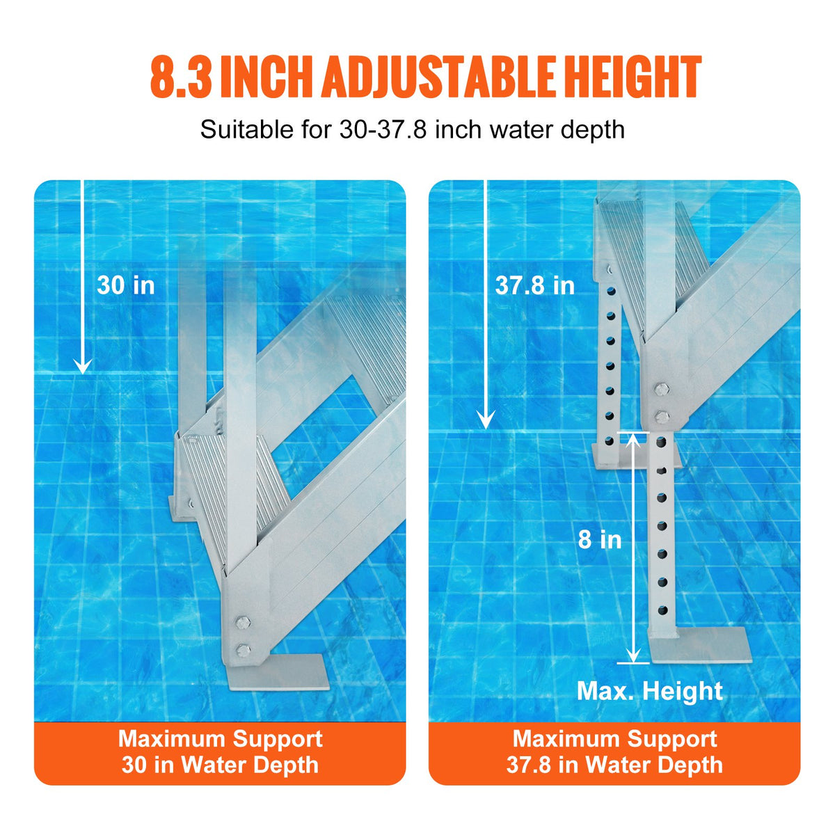 VEVOR Dock Ladders - Select Your Configuration - MTFSTWJFHXJD56RPMV0 - view 3