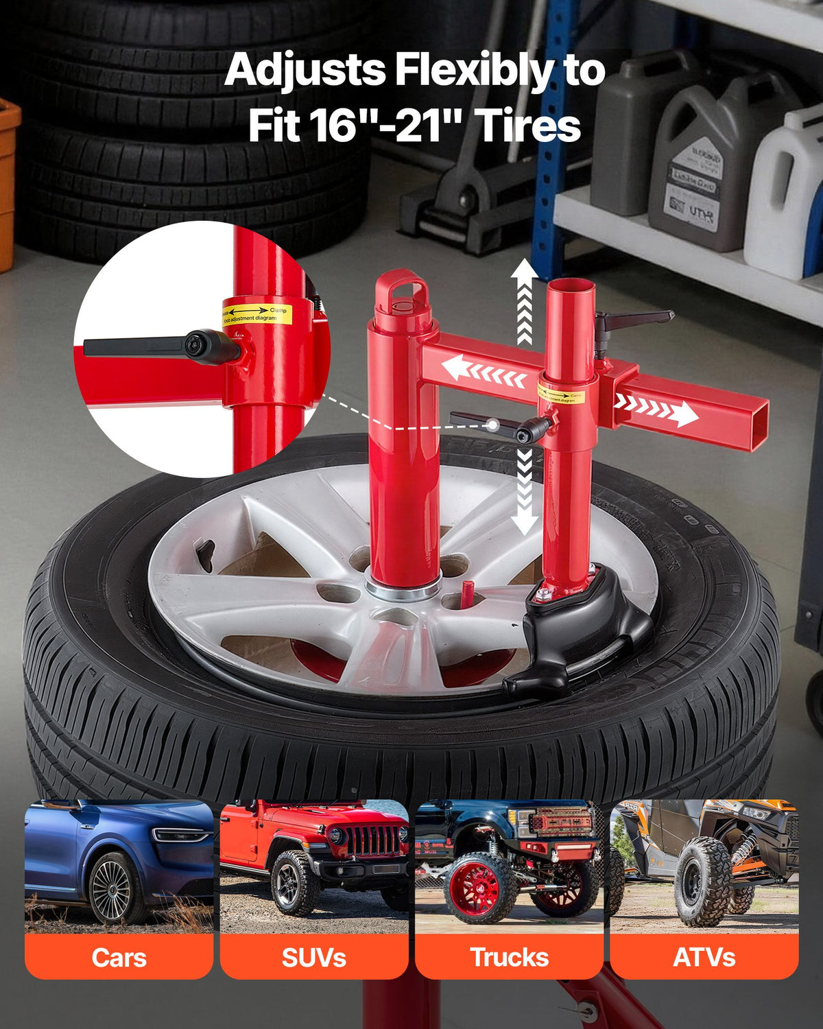 VEVOR Manual Tire Changer Machine - Select Your Configuration - QCLTCZGJYTTJTZD2M001V0 - view 3