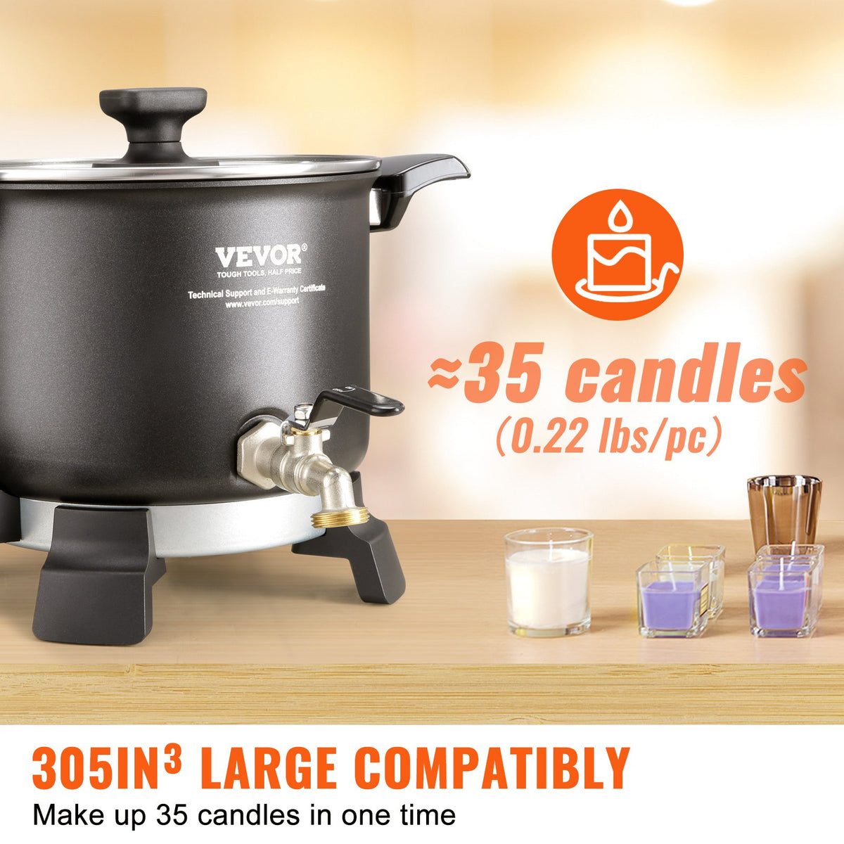 VEVOR Wax Melter - Select Your Configuration - RLTYT55L1200WY345V1 - view 3
