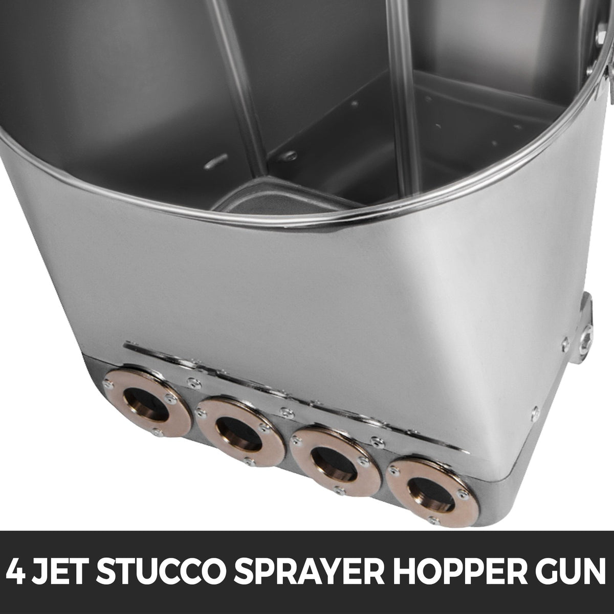 VEVOR 4 Jet 3Hp Stucco Sprayer Plaster Sprayer Cement Mortar Spray Gun Hopper Wall Paint Spray Gun Wall Painting Concrete Tool Manual Sprayer for Painting Wall or Ceilings - SJHHNTJBJ-PQMK001V0 - view 3