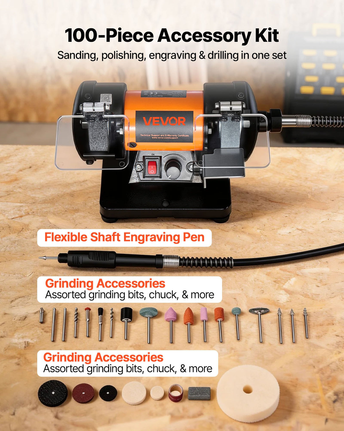 VEVOR Jewelry Polisher Machine - Select Your Configuration - STPGJWSDJ328B4CUJ001V1 - view 3