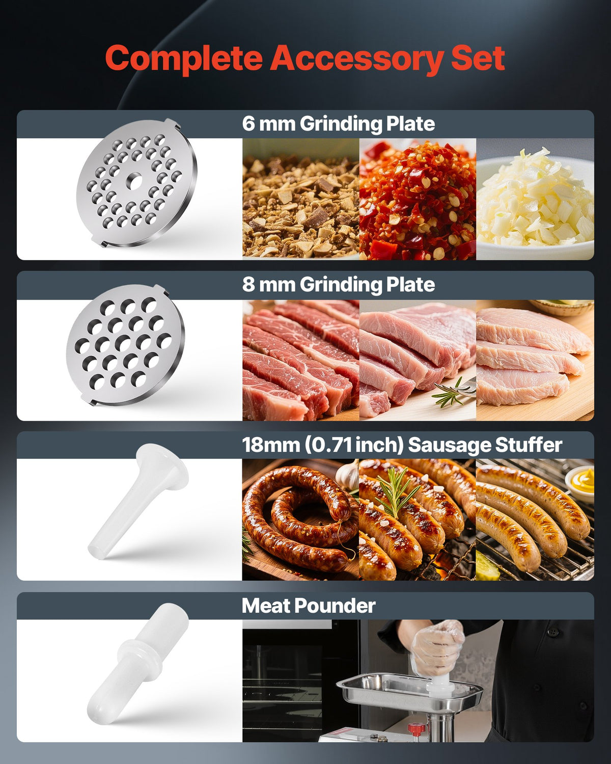 VEVOR Meat Grinders - Select Your Configuration - SYTMDDJRJSYSF86UJ001V1 - view 3
