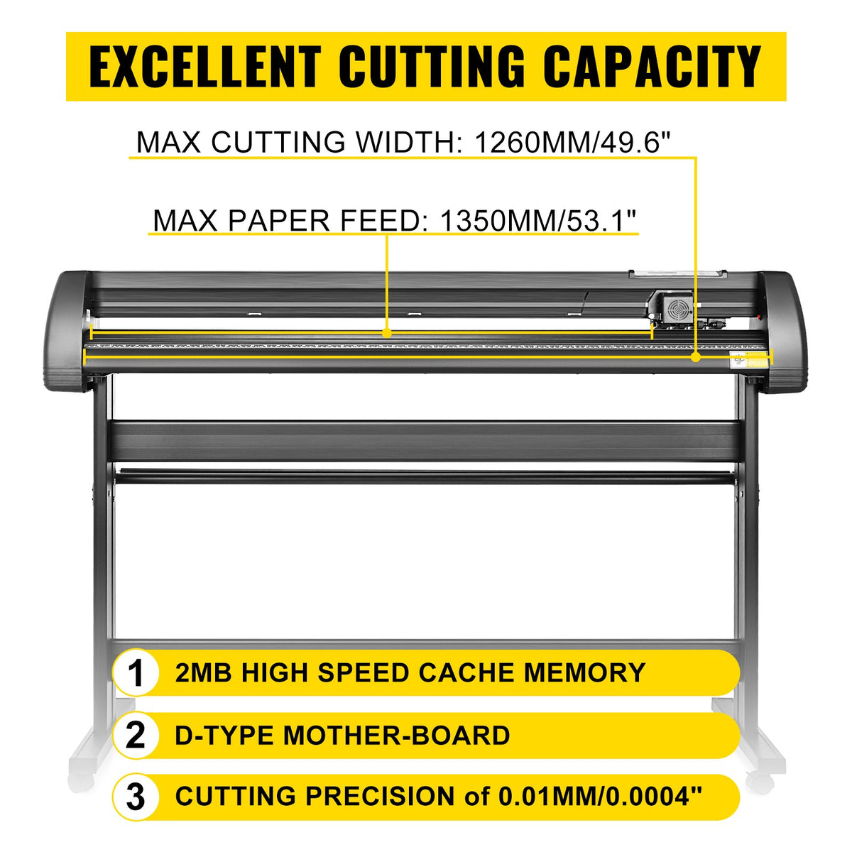 5 in1 Heat Press 15"x15" Vinyl Cutter Plotter 53" USB Port Sticker Print DIY - THJ3838+KZJ-13501V1 - view 3