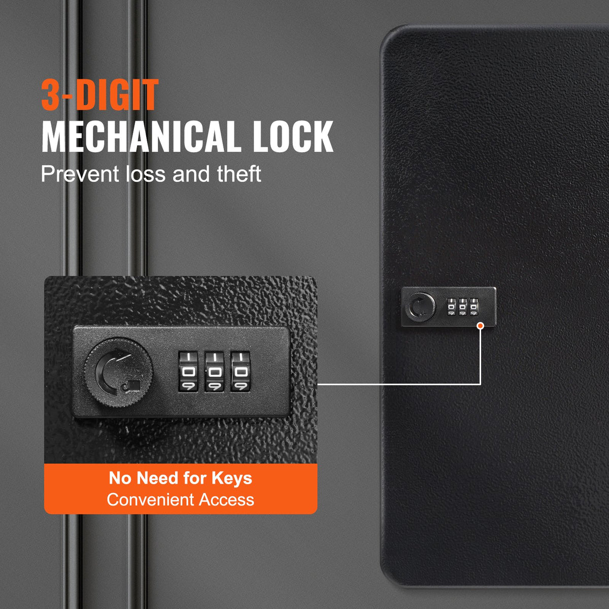 VEVOR Key Cabinet - Select Your Configuration - YCAQJHS48PCSWJCW9V0 - view 3