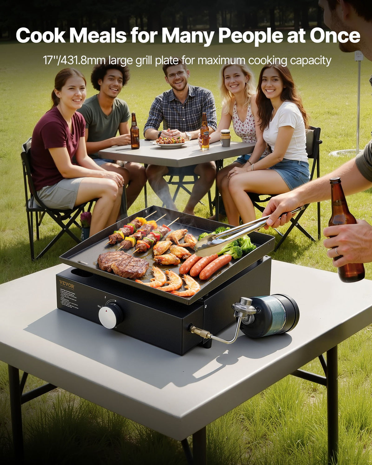 VEVOR Gas Griddle - Select Your Configuration - ZMXRQBL16YC2OYKADV0 - view 3
