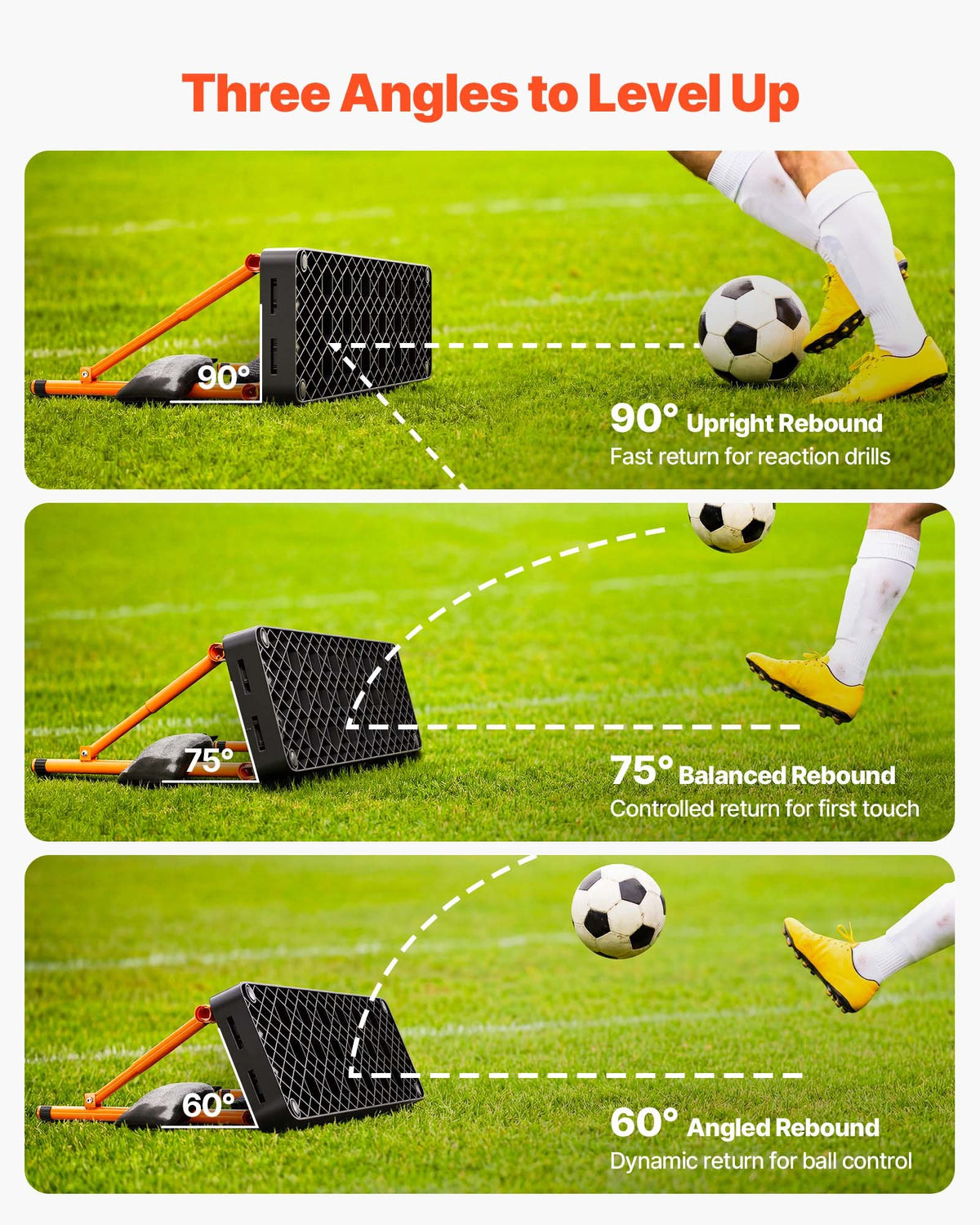 VEVOR Soccer Rebounder - Select Your Configuration - ZQHDBSLL375WN2ECO001V0 - view 3