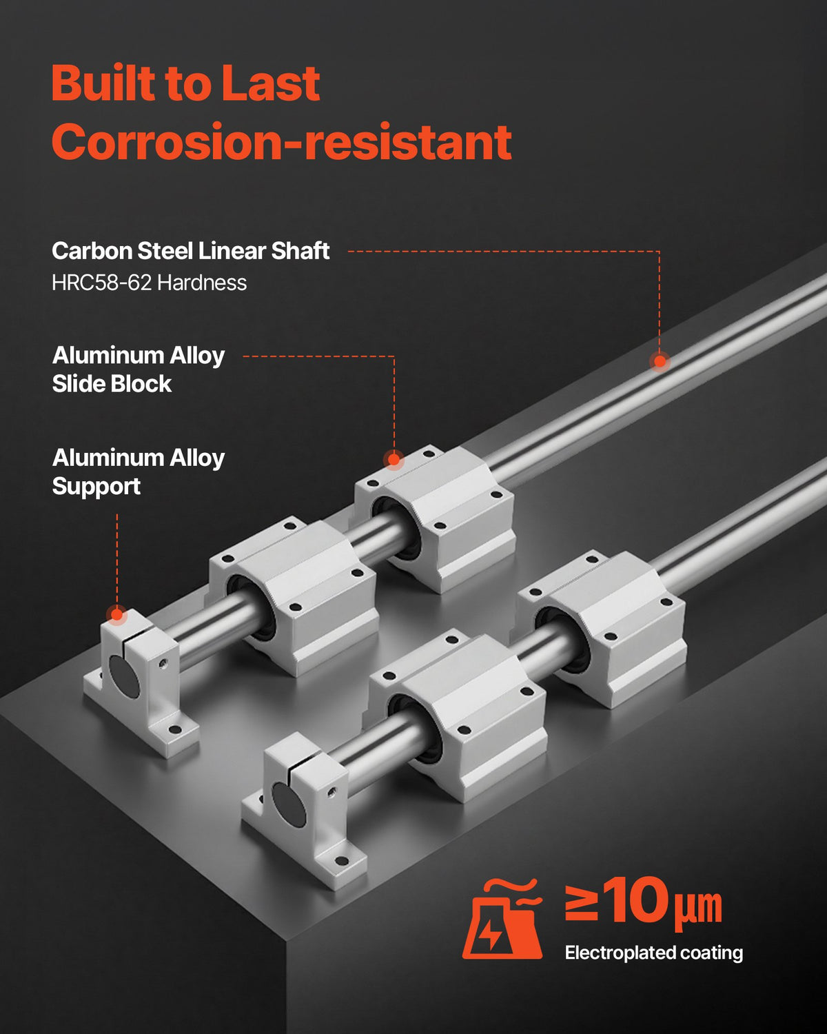 VEVOR Linear Guide Rail - Select Your Configuration - ZXDGSFCTZ25M5IAZ8001V0 - view 3