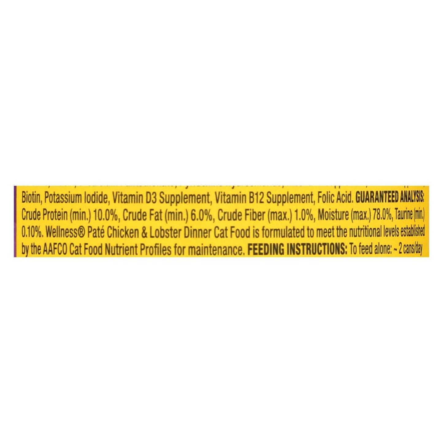 Wellness Pet Products Cat Food - Chicken And Lobster - Case Of 24 - 3 Oz. image 3
